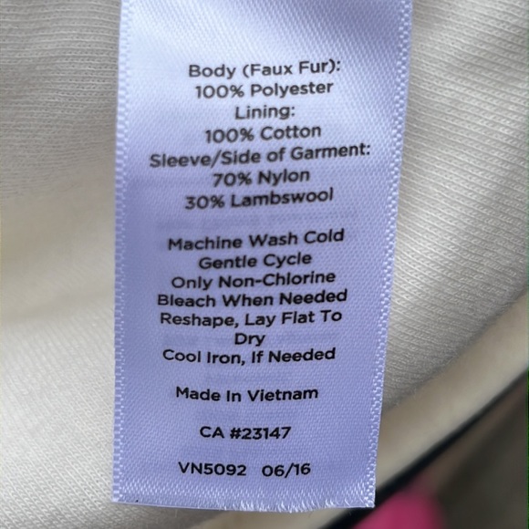 Talbot’s faux fur sweater jacket L - Picture 7 of 10